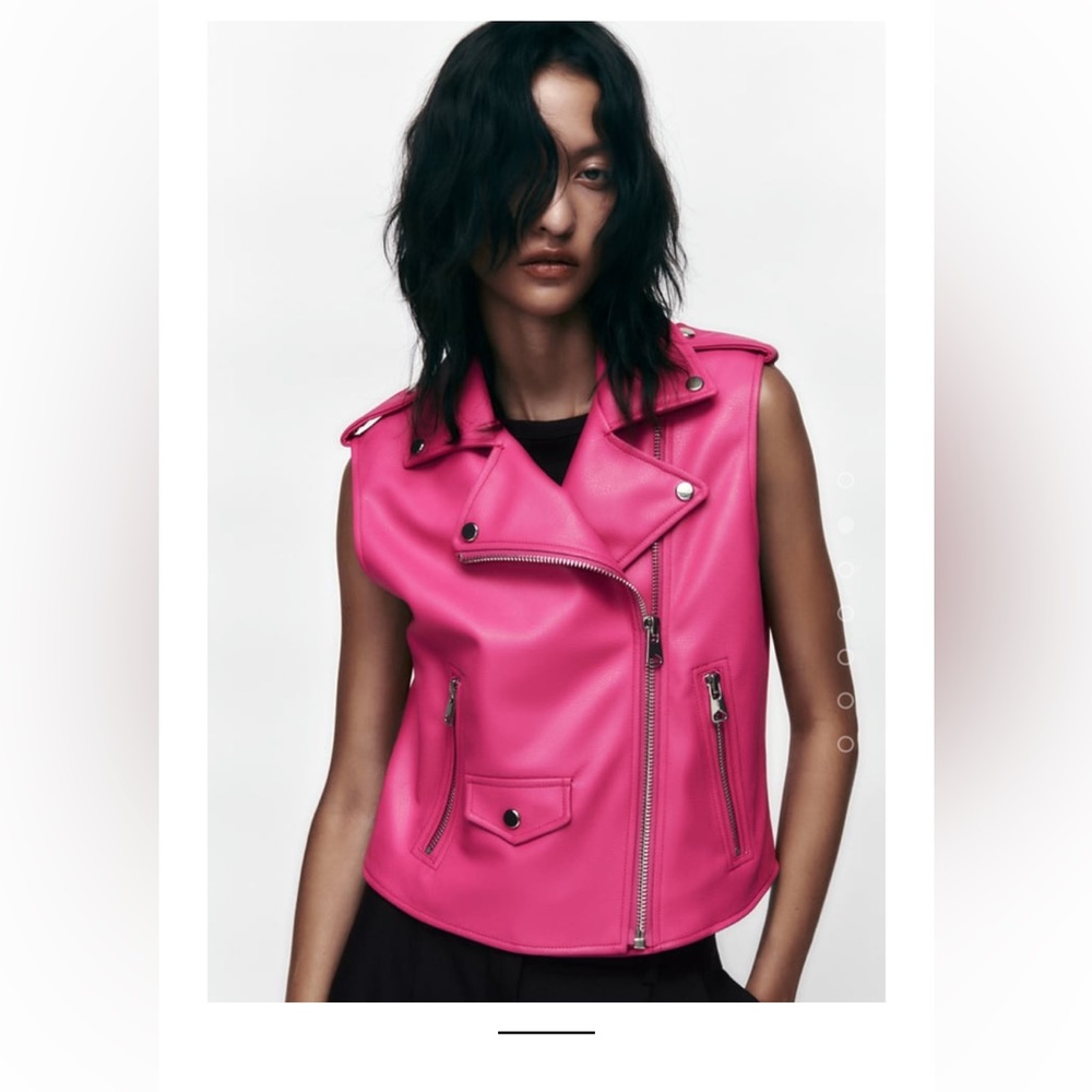 ZARA FAUX LEATHER VEST